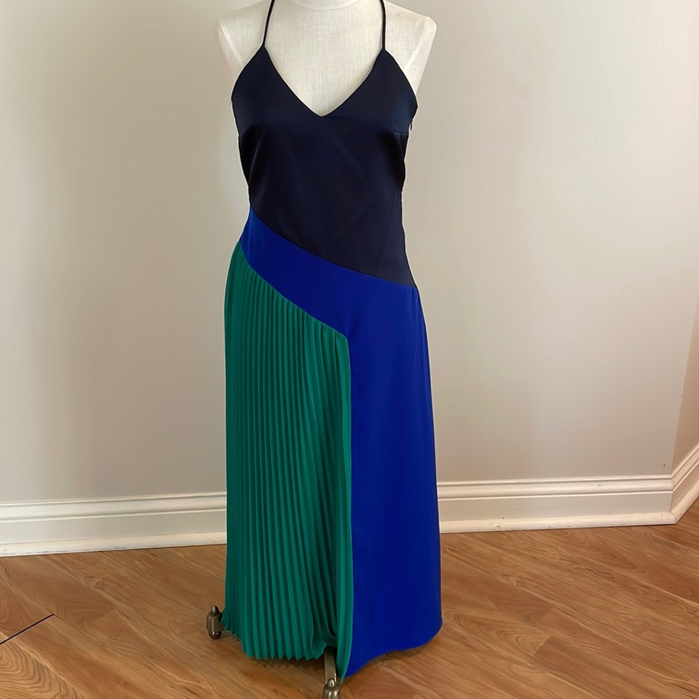 NEW! Cushnie for Target navy and green camisole dress size 4